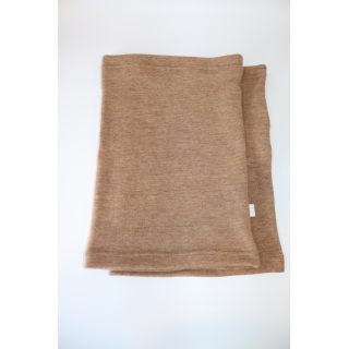 Jednowarstwowy dziecięcy komin tuba beżowo-karmelowy