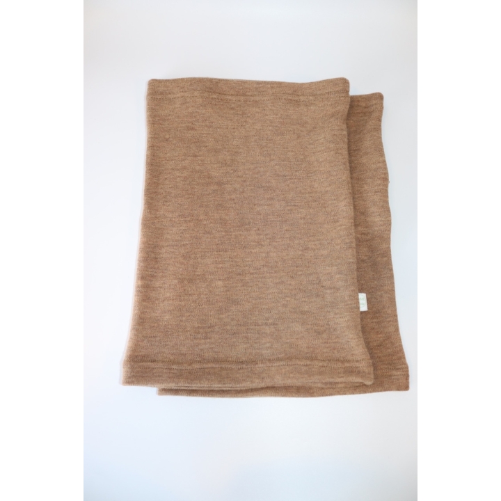 Jednowarstwowy dziecięcy komin tuba beżowo-karmelowy