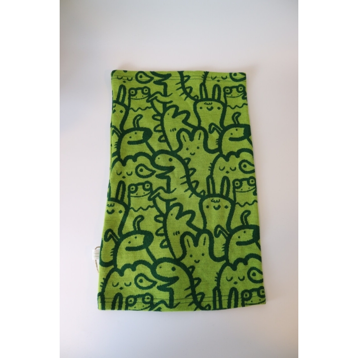 Jednowarstwowy komin tuba zielone zwierzątka