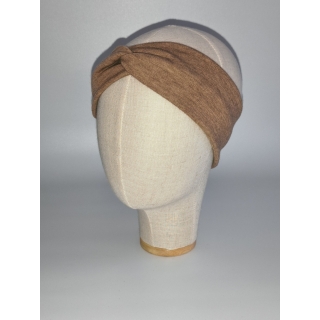 Opaska merino przeplatana w kolorze trzciny cukrowej