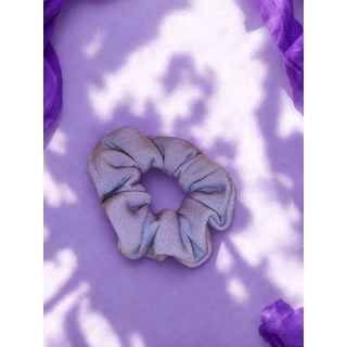 WEŁNIANE SCRUNCHIE JASNY FIOLET