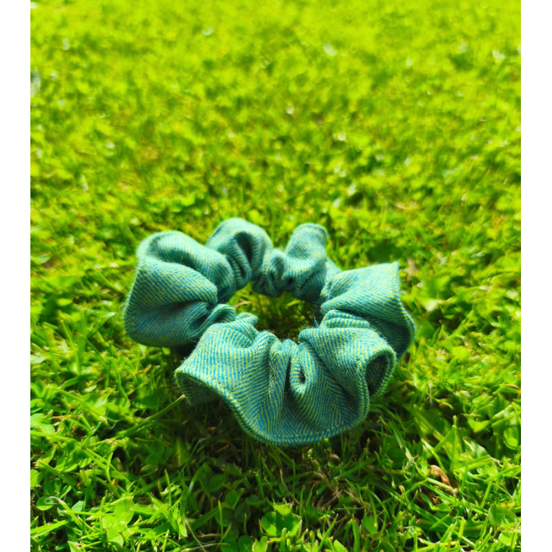 WEŁNIANE SCRUNCHIE ZIELONA